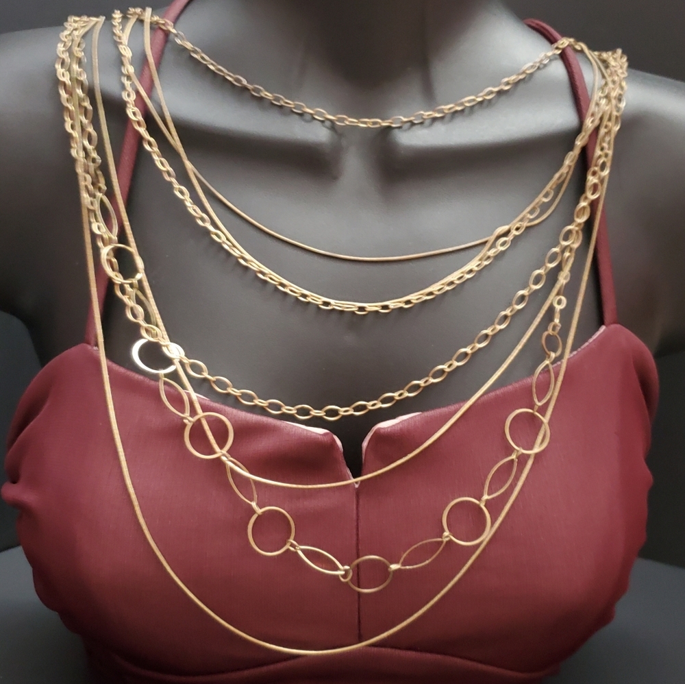 Stylish multi-strand necklace